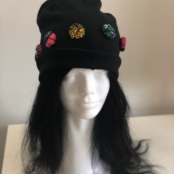 Ankara button beanie - Picture 3 of 8